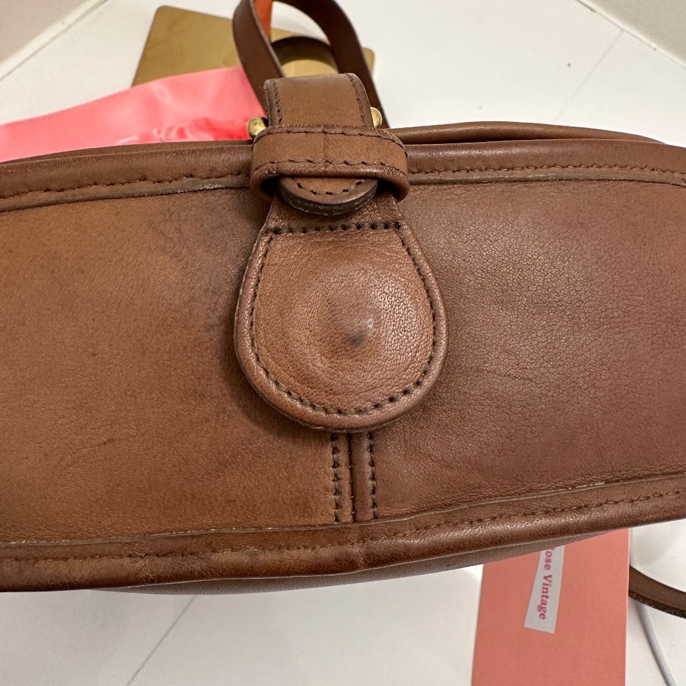 Vintage Coach Brown "Saddle" Bag circa 1970s - Picture 9 of 11